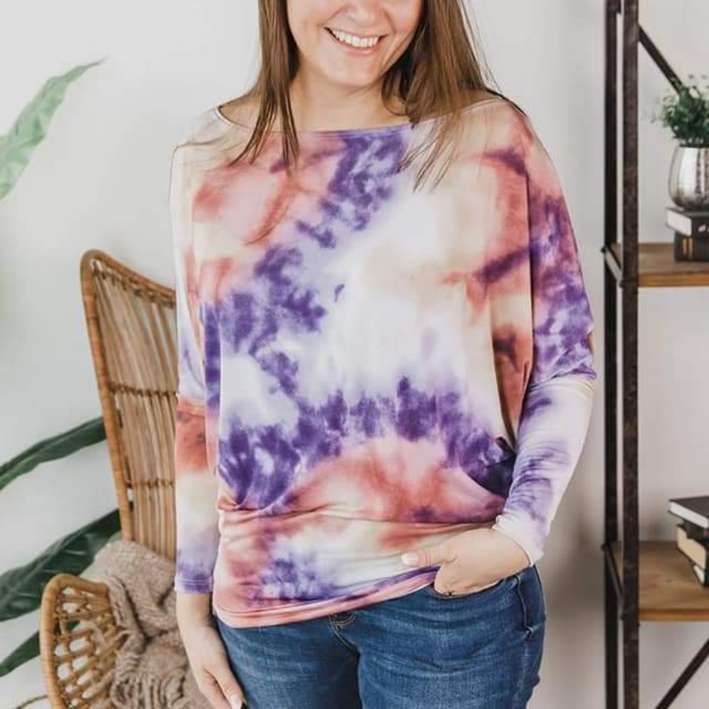 💕Host Pick💕 White Birch multi coloured tie dye shirt